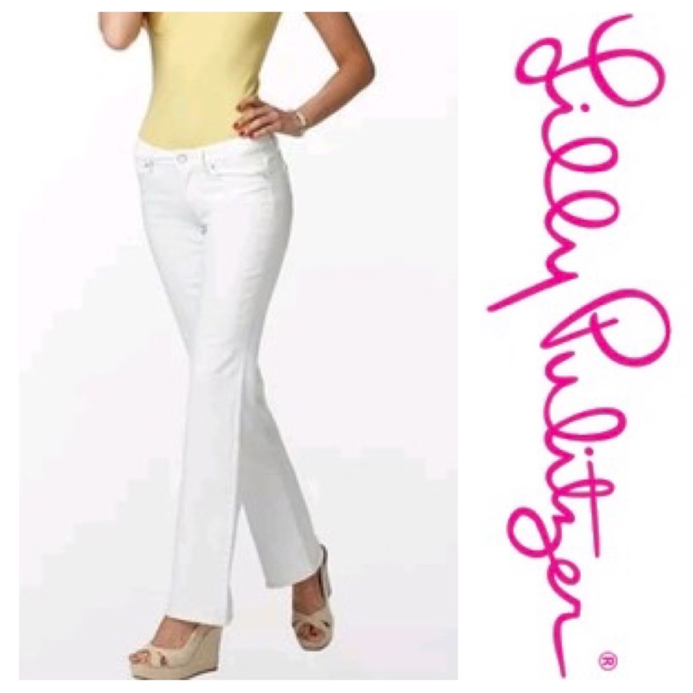 Lilly Pulitzer Babe Boot Cut Jean White